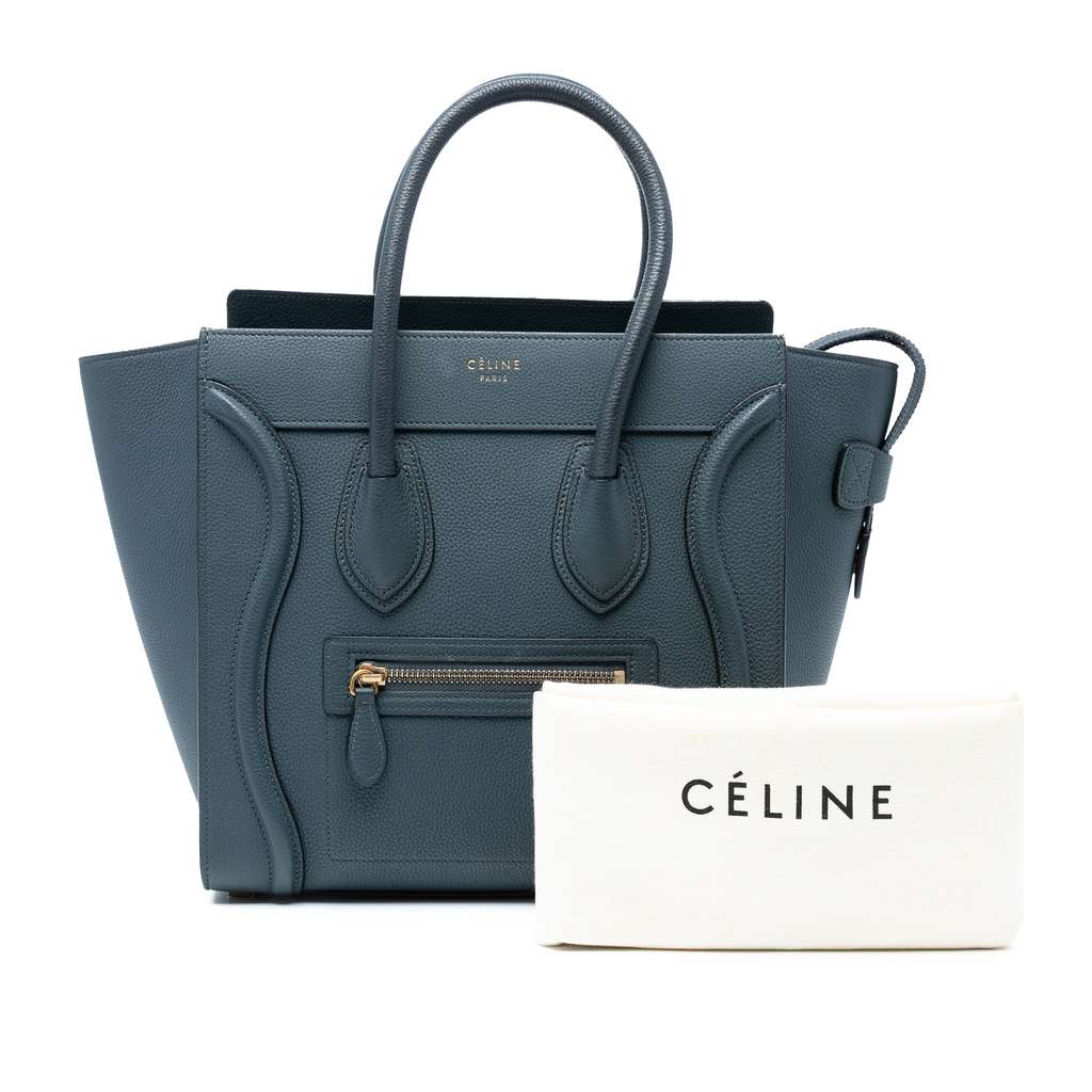 Celine Micro Calfskin Luggage Tote - Image 10