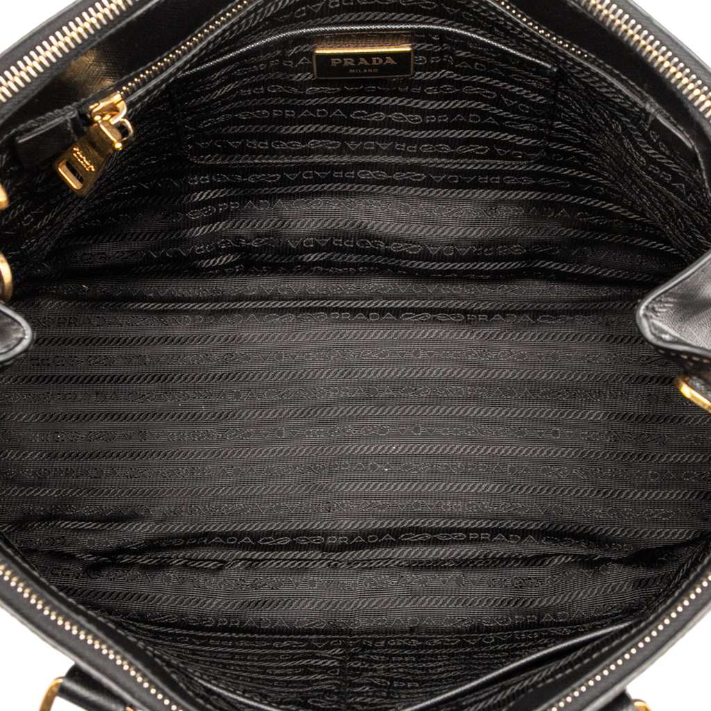 Prada Medium Saffiano Lux Galleria Double Zip Satchel - 4