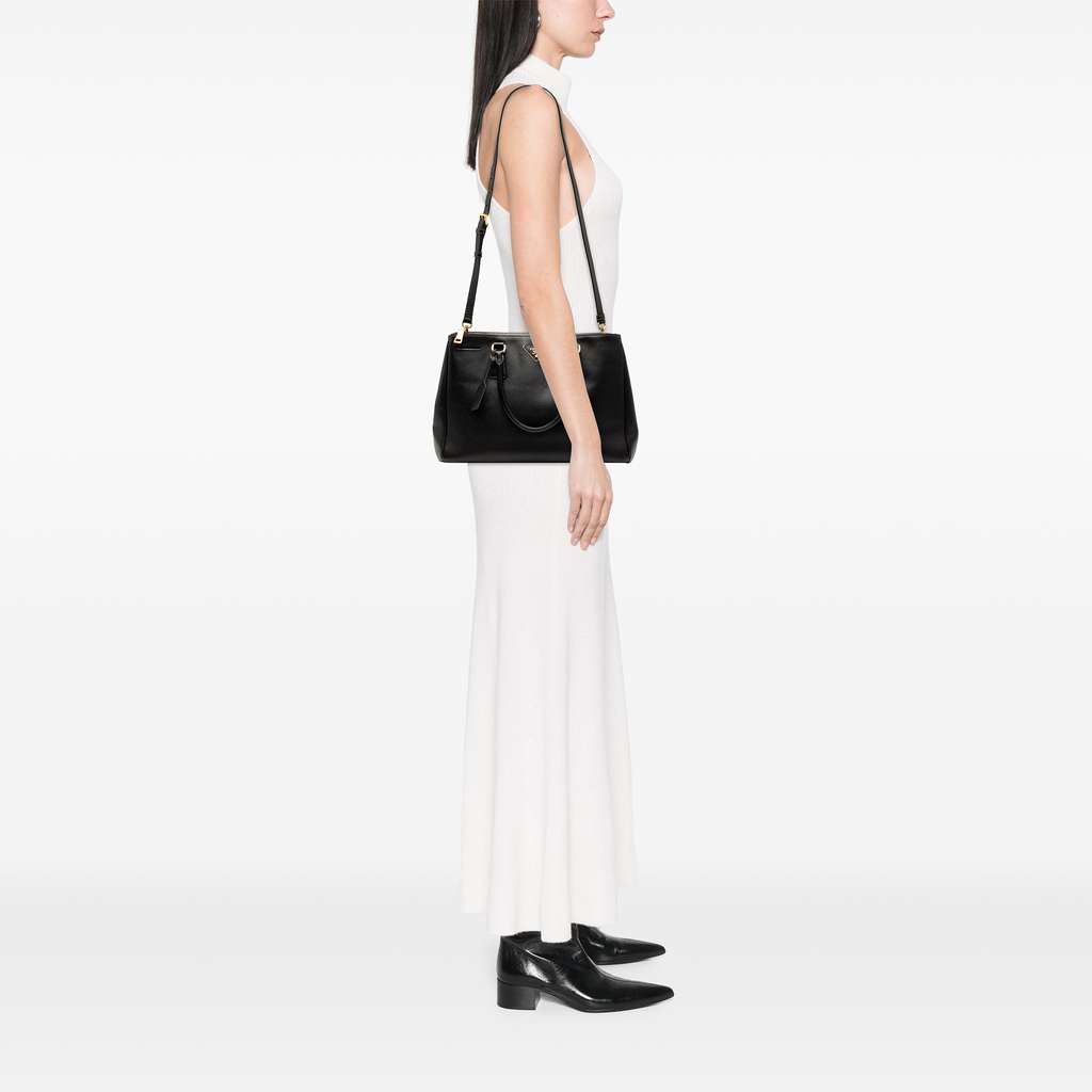 Prada Medium Saffiano Lux Galleria Double Zip Satchel - Detail 1