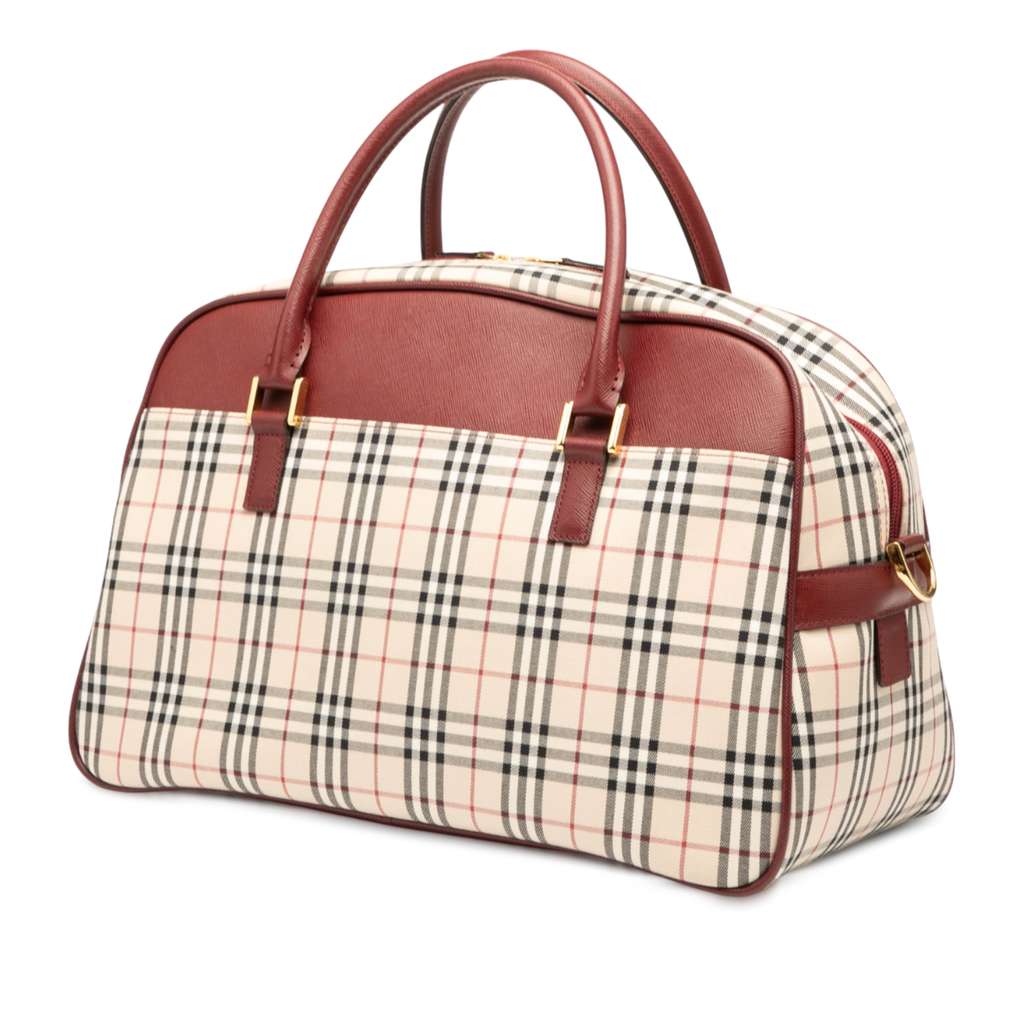 Burberry House Check Canvas Satchel - 2