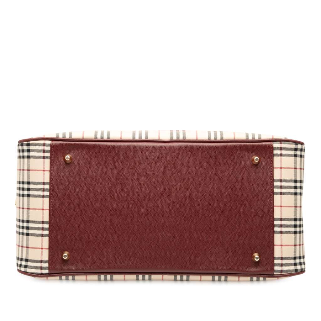 Burberry House Check Canvas Satchel - 3