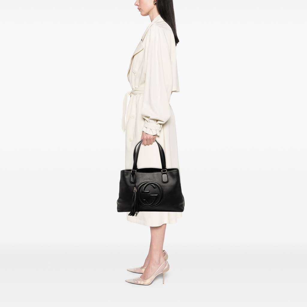 Gucci Medium Leather Soho Working Satchel - Detail 2