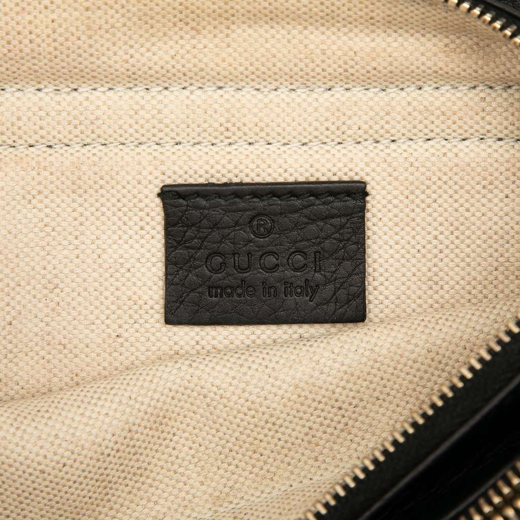 Gucci Pebbled Calfskin Piston Broadway Evening Bag - Side view