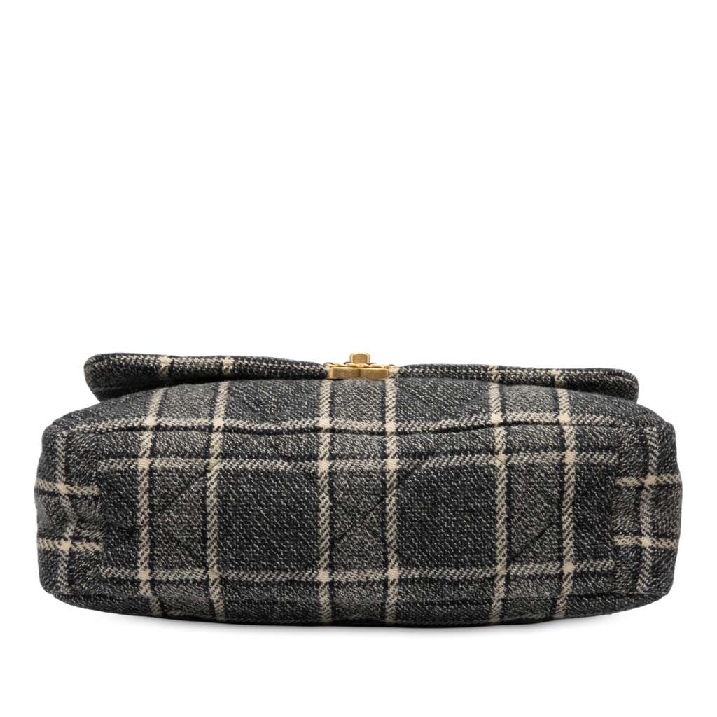 Chanel Maxi Quilted Wool 19 Flap - Image 6