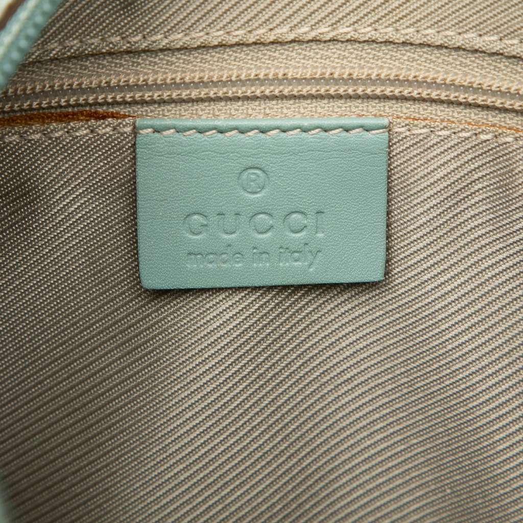 Gucci G Square Suede Hobo - Side view
