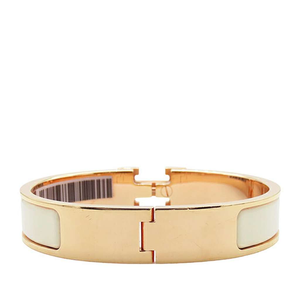 Hermès Narrow Enamel Clic H Bracelet PM - Back view