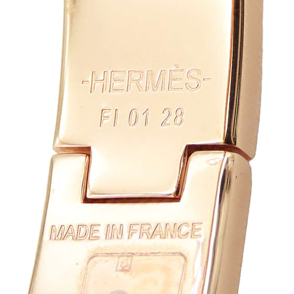 Hermès Narrow Enamel Clic H Bracelet PM - Side view