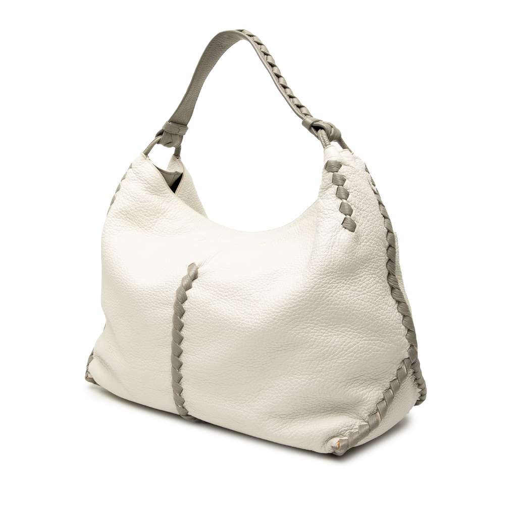 Bottega Veneta Large Washed Cervo Deerskin Hobo - Back view