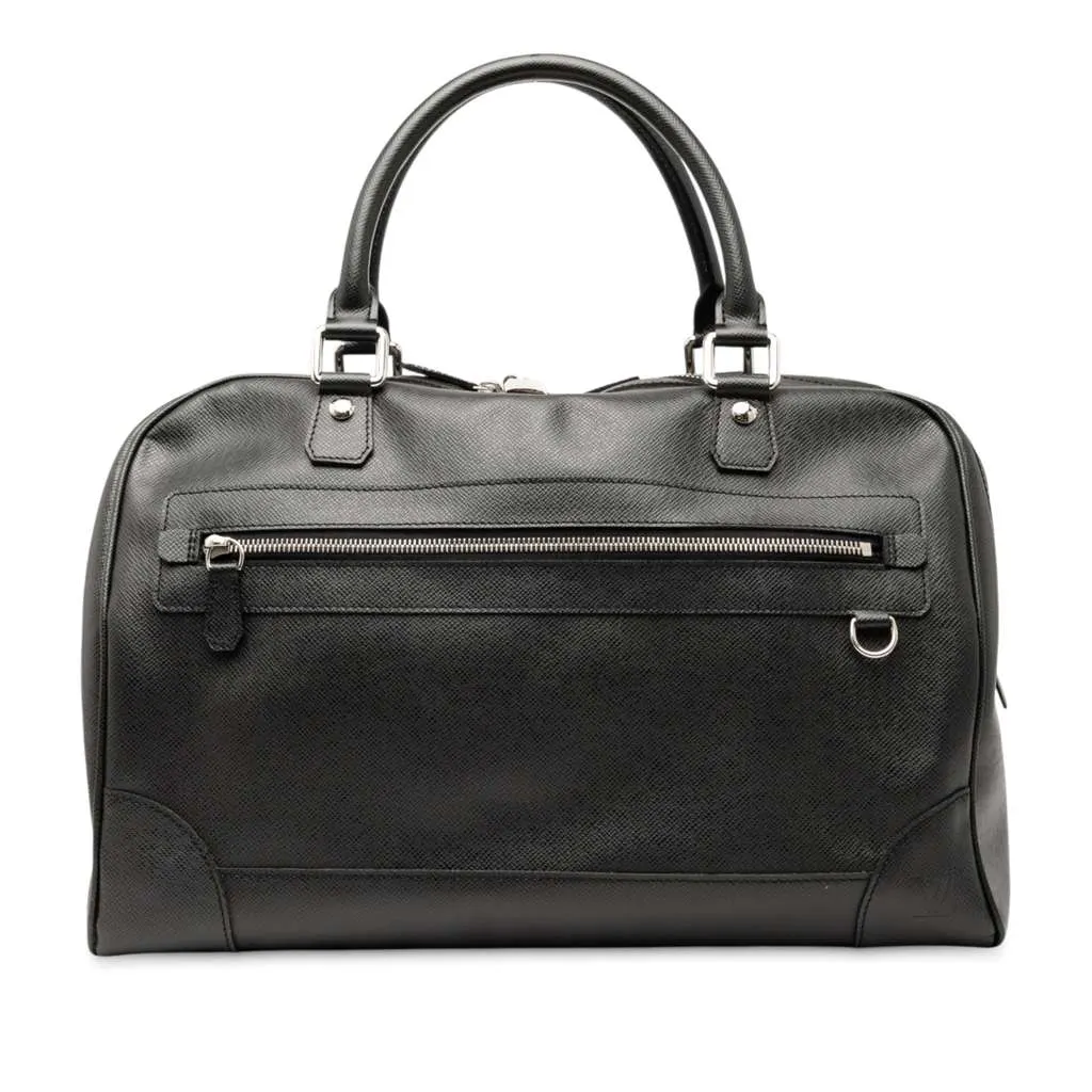 Louis Vuitton Taiga Stanislav Black Leather Good - Front View