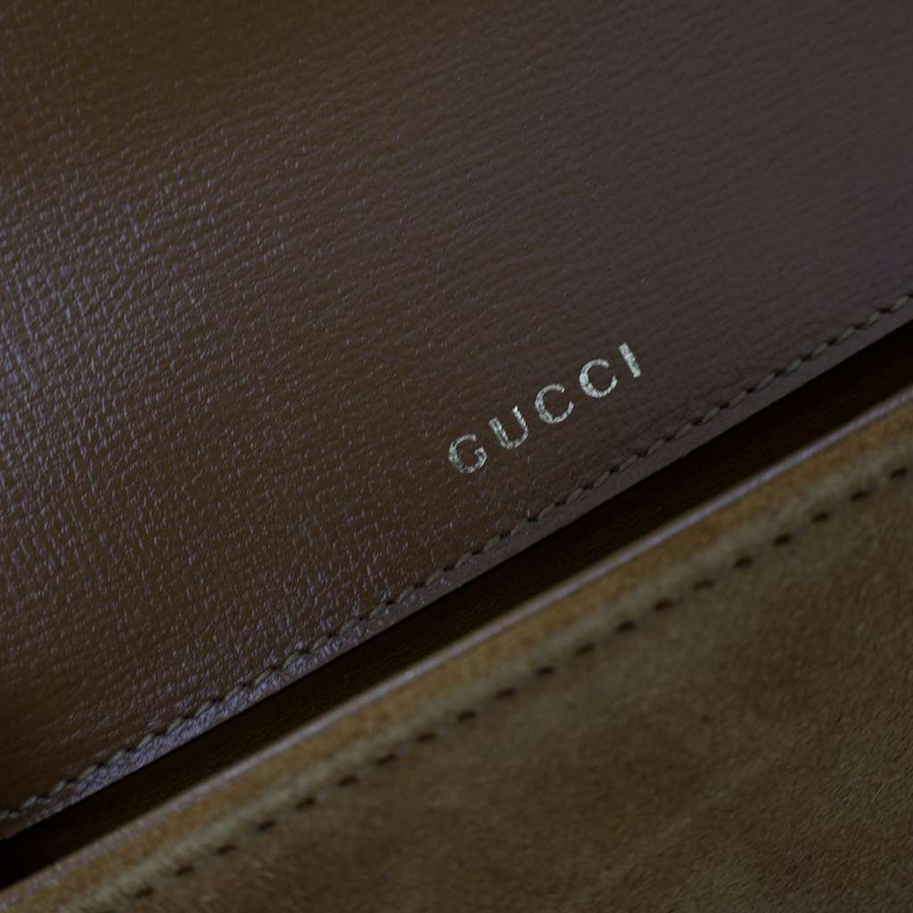 Gucci Mini Shearling Suede 1955 Horsebit Handbag - Detail 2