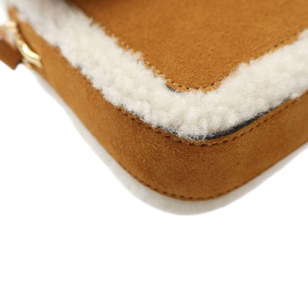 Gucci Mini Shearling Suede 1955 Horsebit Handbag - Image 12