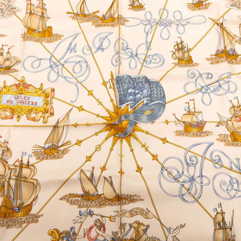 Hermès Voiles de Lumiere Silk Scarf - Back view