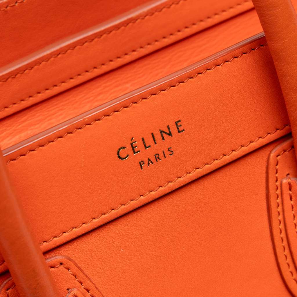 Celine Nano Leather Luggage Tote - Detail 1