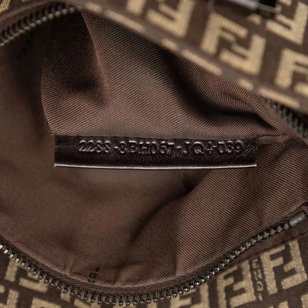 Fendi Zucchino Canvas Tote Brown Canvas Good - Box View