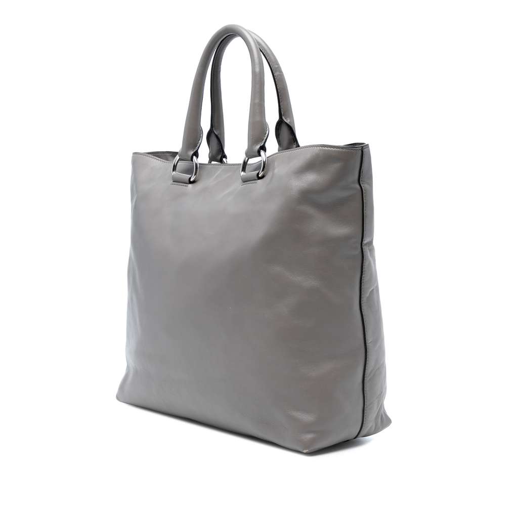 Prada Soft Calf Open Convertible Tote - 2