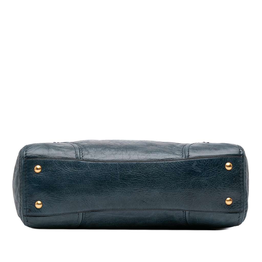 Prada Vitello Shine Zip Top Satchel - Image 6