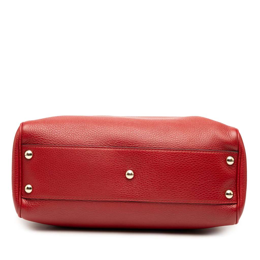 Gucci Small Calfskin Bamboo Shopper Satchel - Image 6