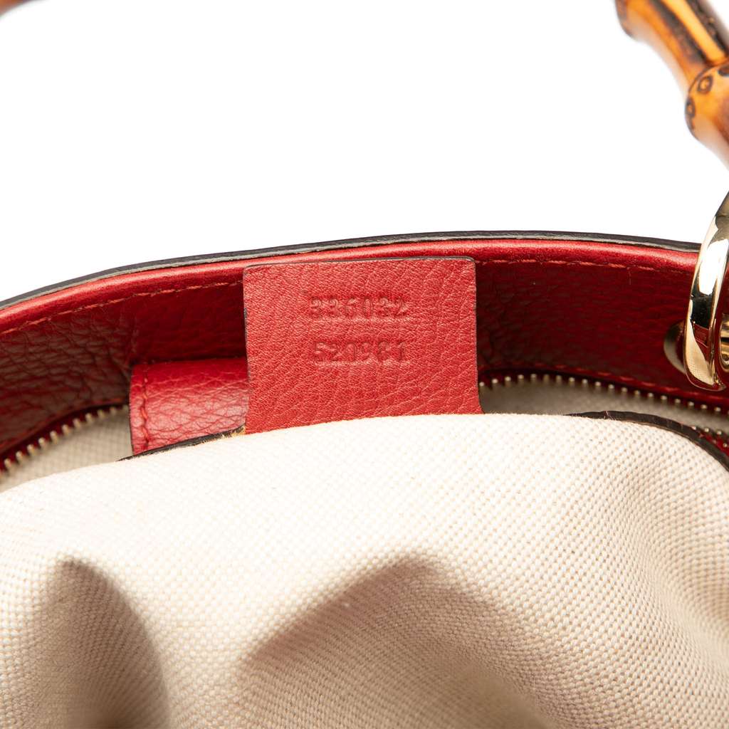 Gucci Small Calfskin Bamboo Shopper Satchel - Side view