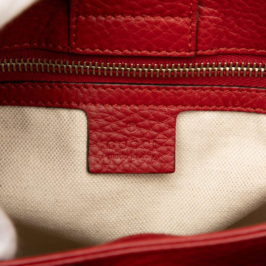 Gucci Small Calfskin Bamboo Shopper Satchel - Detail 1
