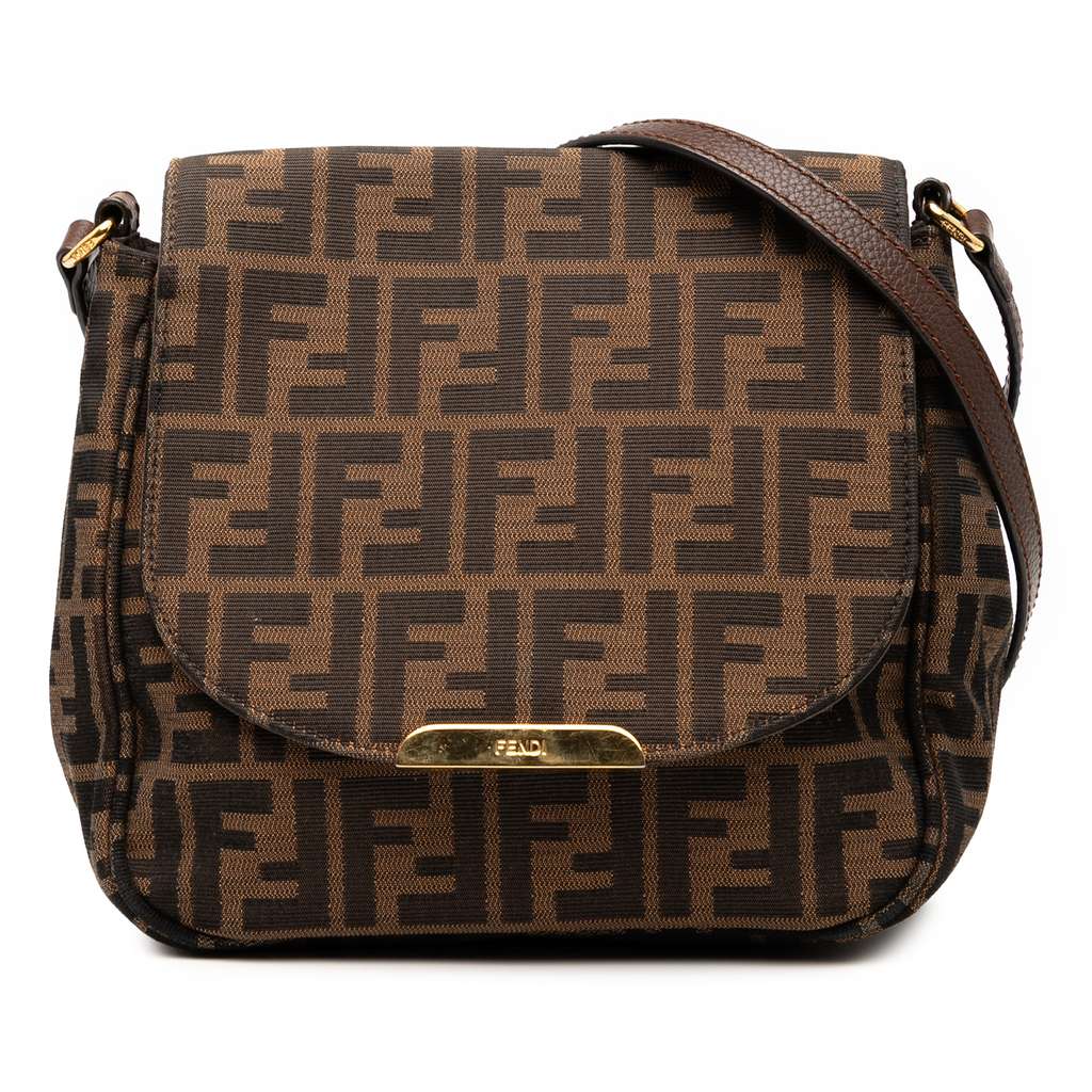Fendi Small Zucca Canvas Artic Crossbody