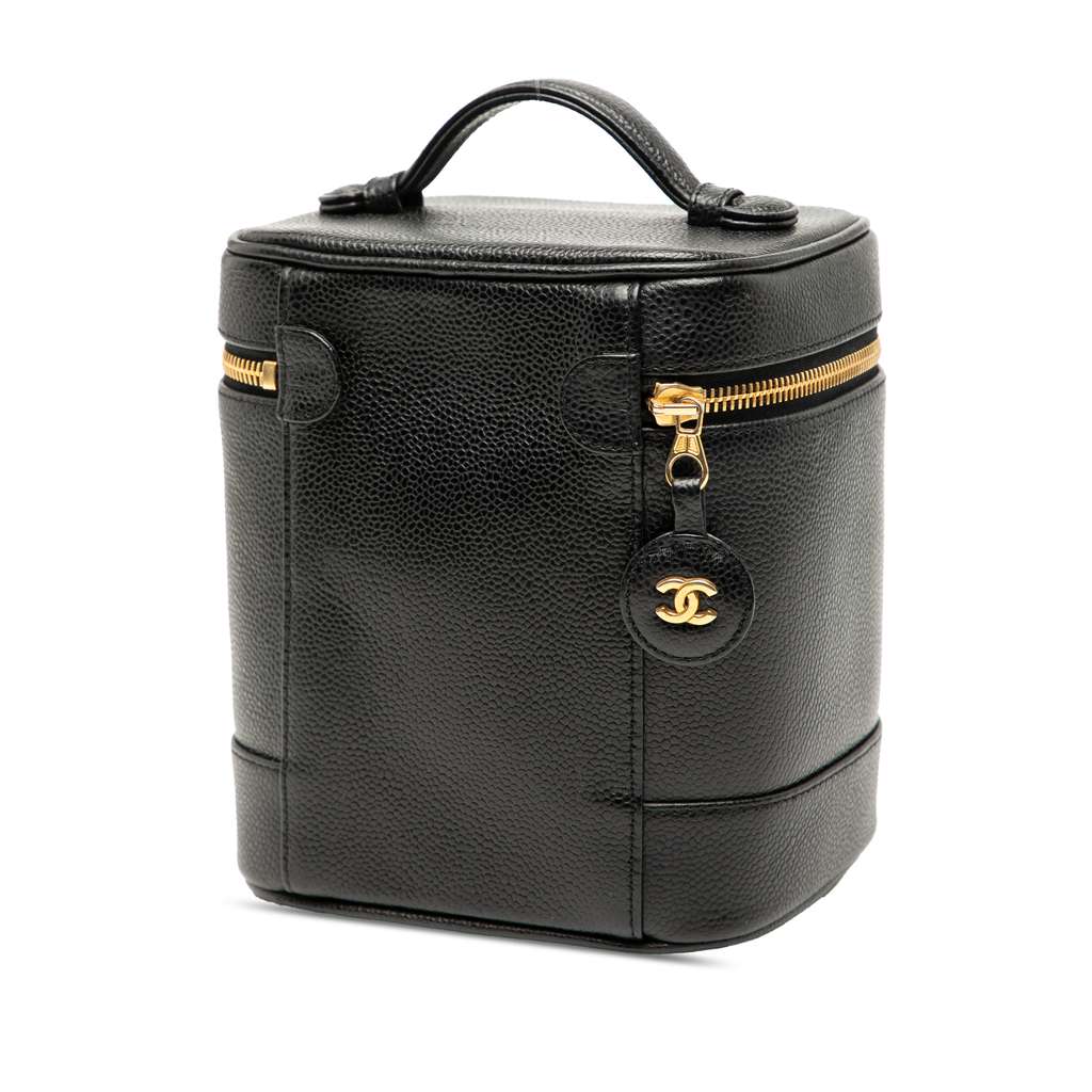 Chanel CC Caviar Vanity Bag - Back view