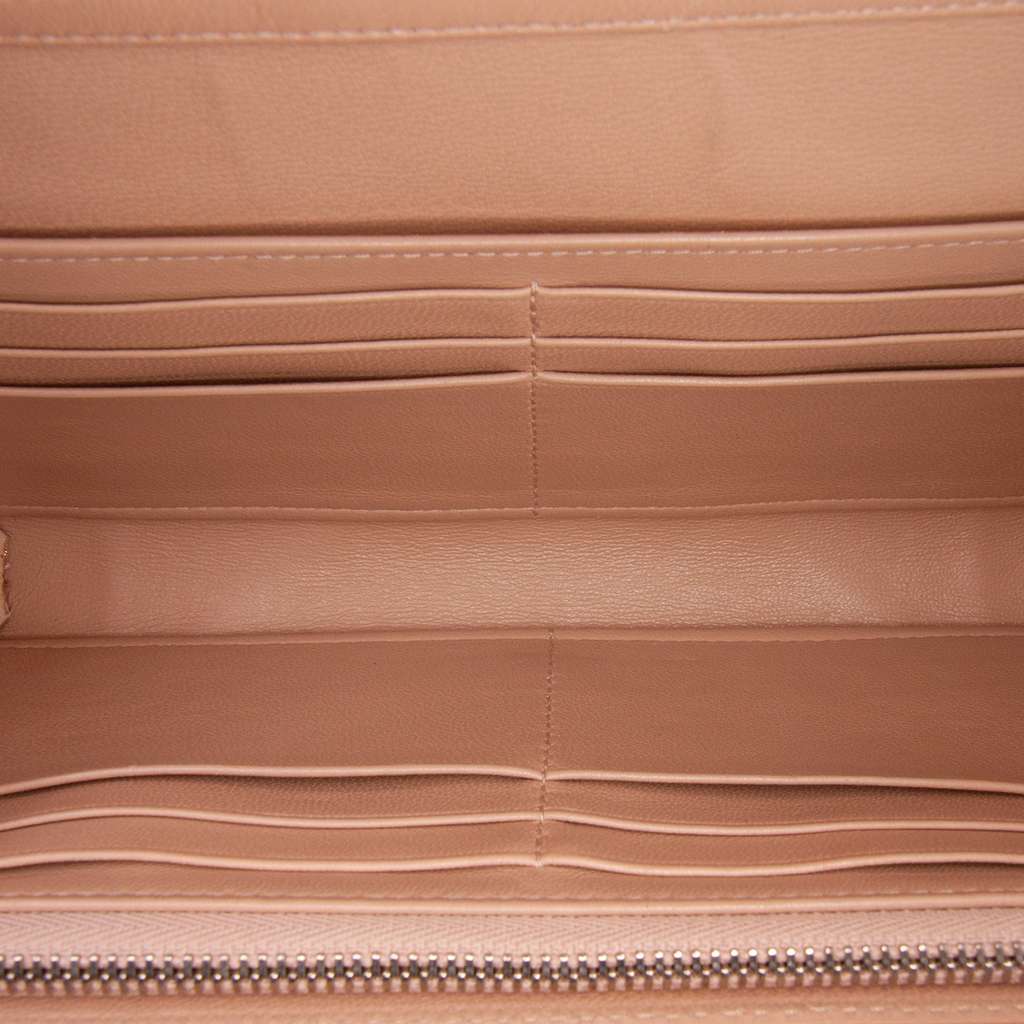 Dior Metallic Grained Calfskin Diorama Wallet on Chain - 4