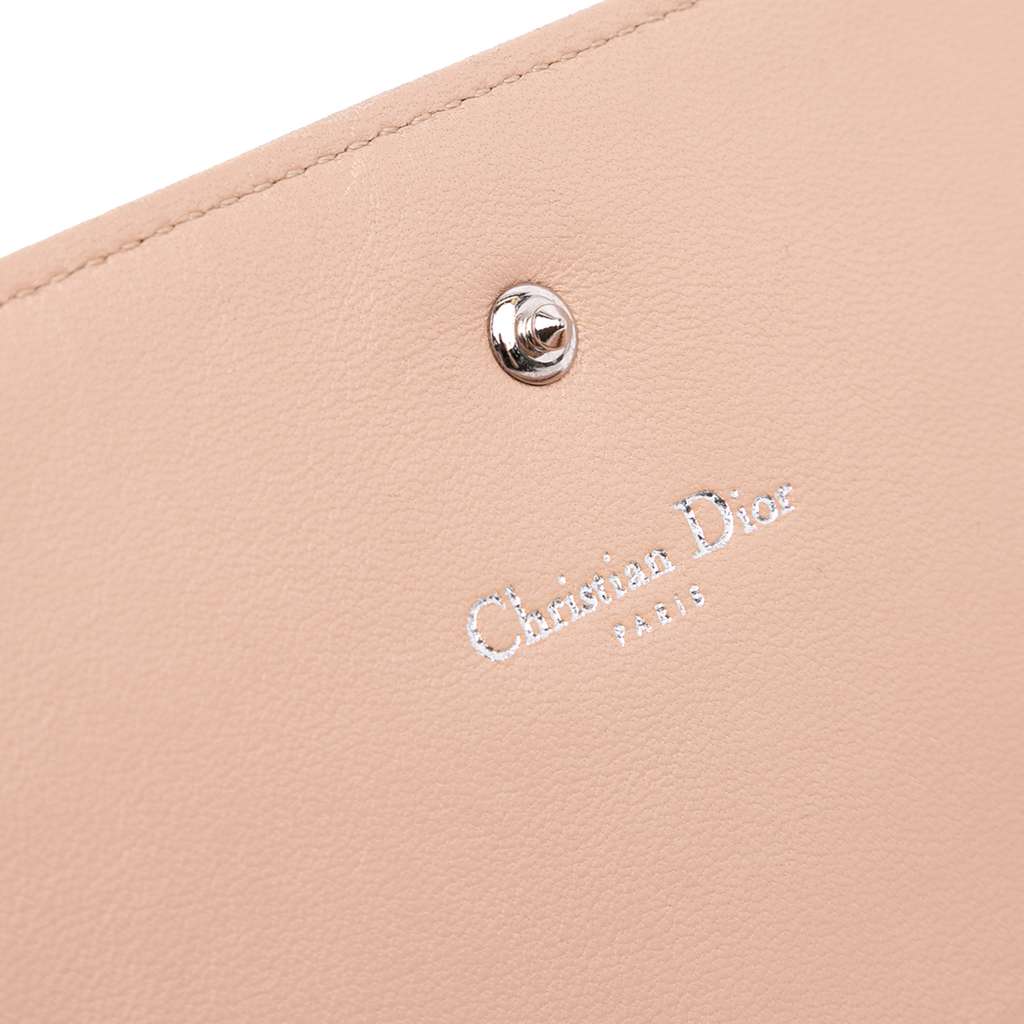 Dior Metallic Grained Calfskin Diorama Wallet on Chain - Image 11