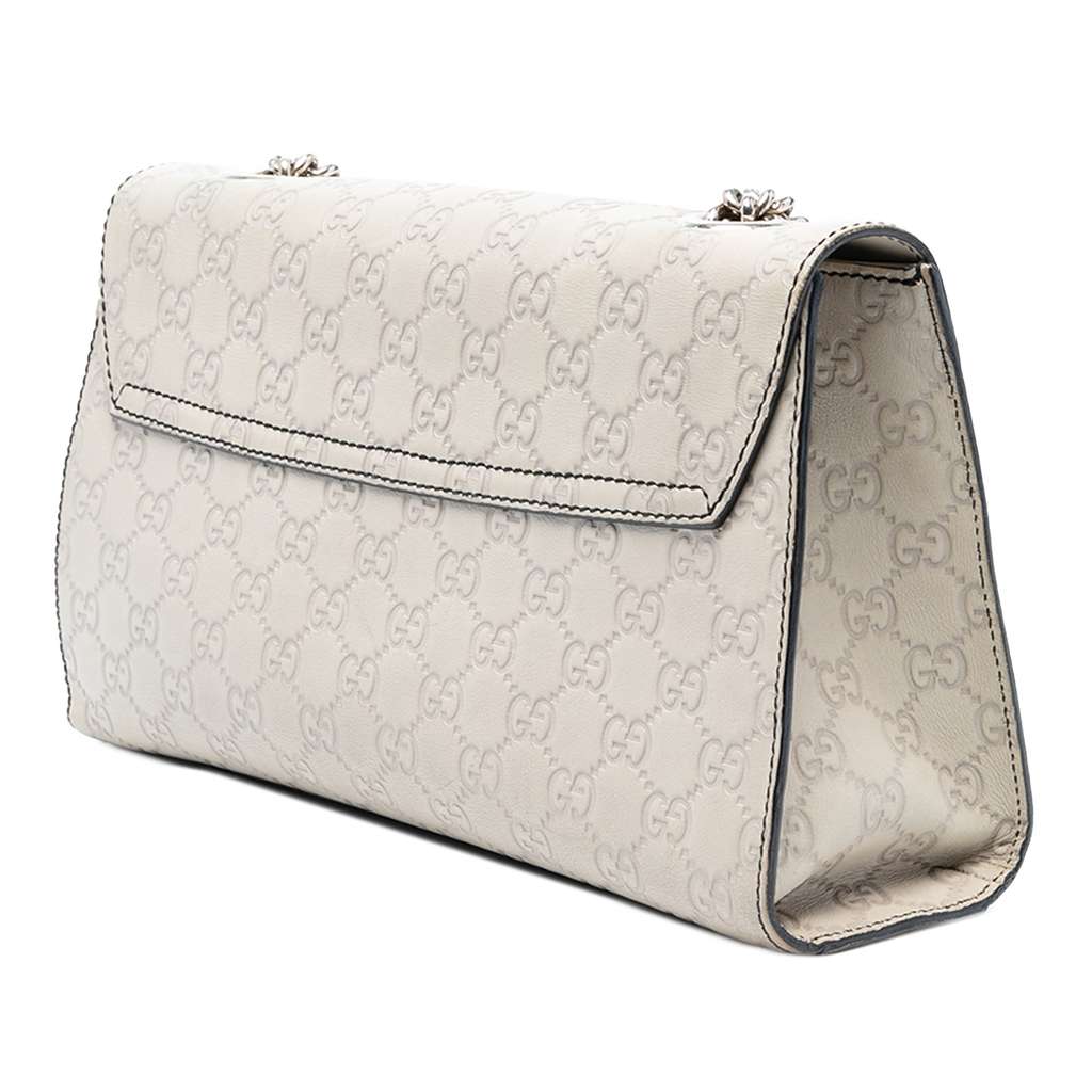 Gucci Medium Guccissima Emily Shoulder Bag - Back view