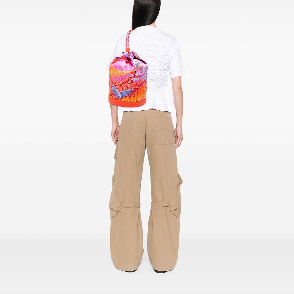 Hermès Silk Flamingo Party Sac Soie Cool 22 - Detail 2