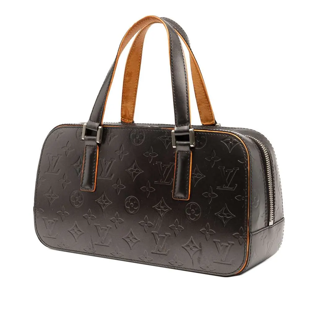 Louis Vuitton Monogram Mat Shelton Grey Leather Good - Back View
