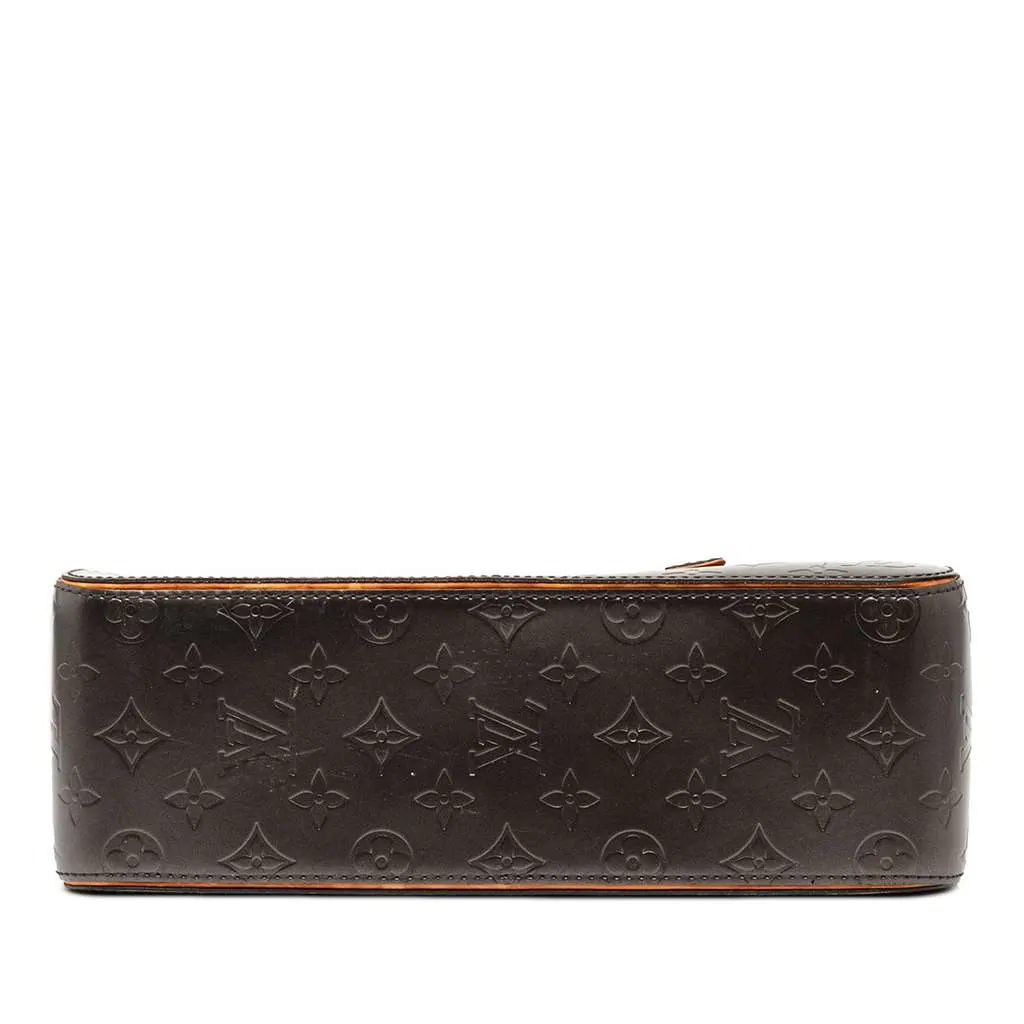 Louis Vuitton Monogram Mat Shelton Grey Leather Good - Inside View