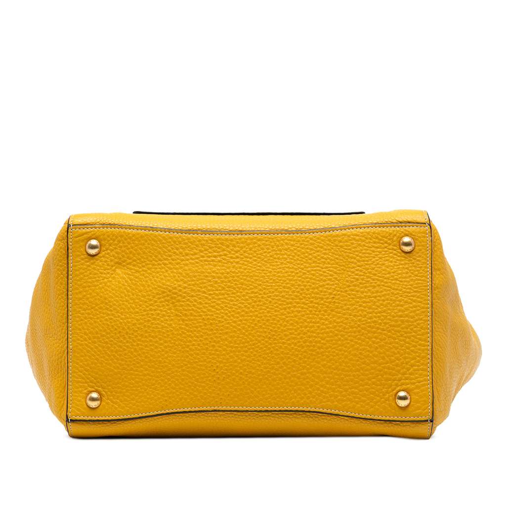 Prada Vitello Daino Front Pocket Open Convertible Tote - Image 6