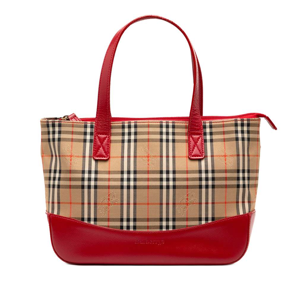 Burberry Haymarket Check Canvas Tote