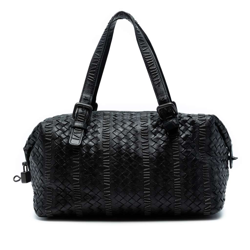Bottega Veneta Nappa Intrecciato Stitched Handbag