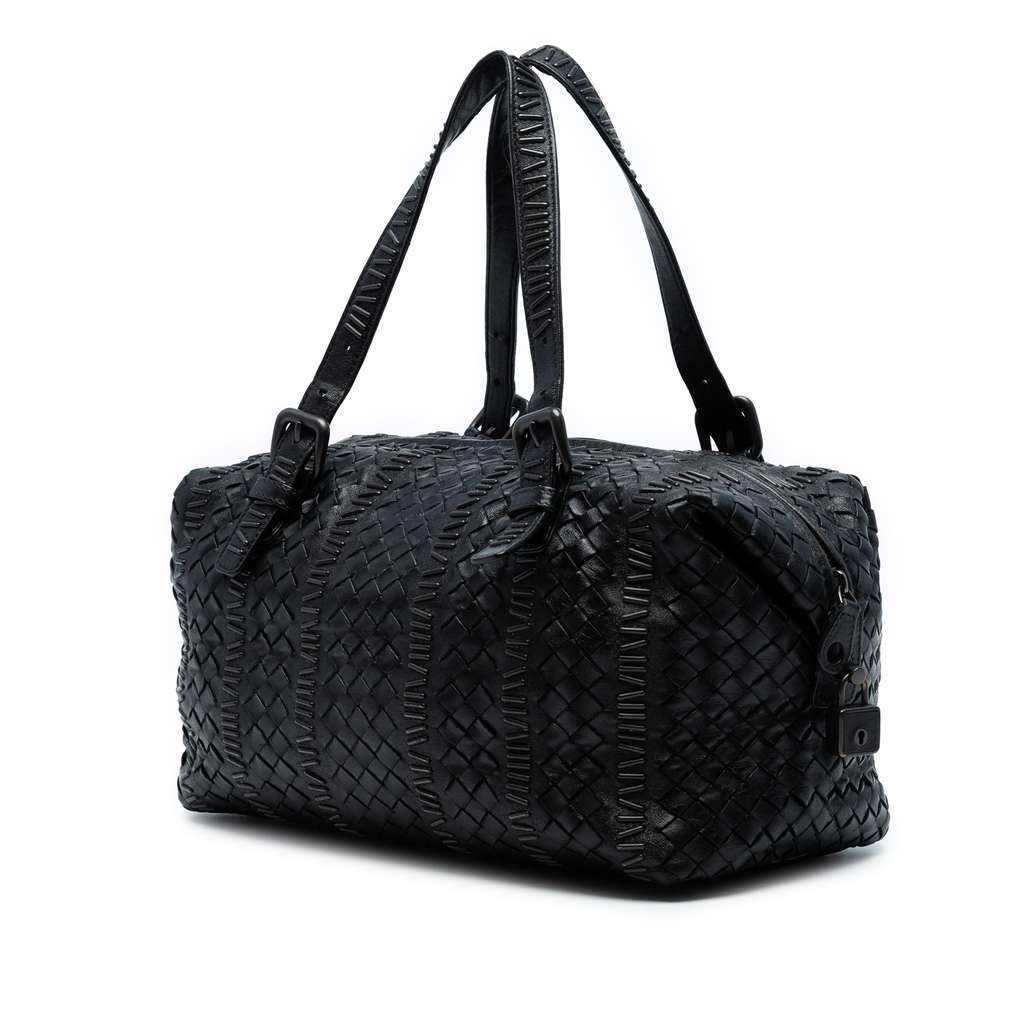 Bottega Veneta Nappa Intrecciato Stitched Handbag - Back view