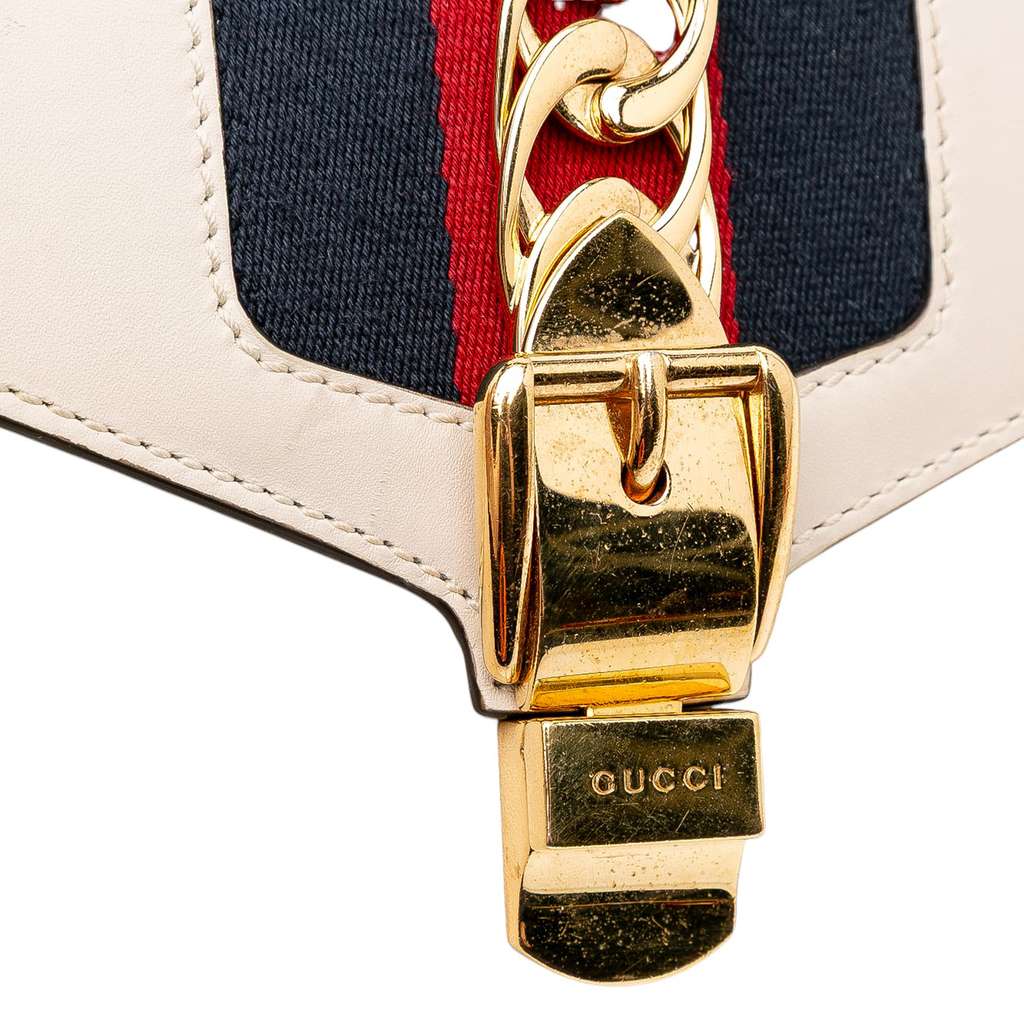 Gucci Mini Calfskin Sylvie Chain Crossbody - Image 12