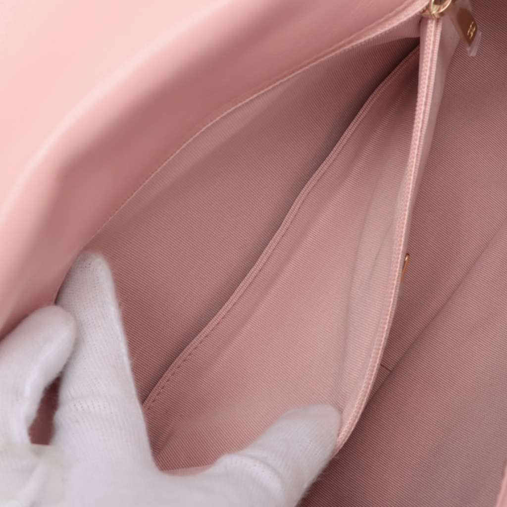 Chanel Large Lambskin 19 Flap - Side view