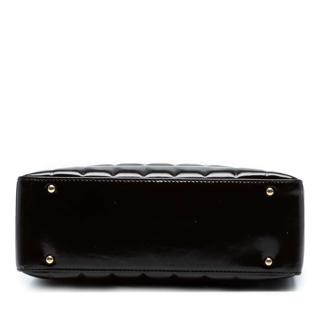 Chanel CC Chocolate Bar Patent Shoulder Bag - Image 6