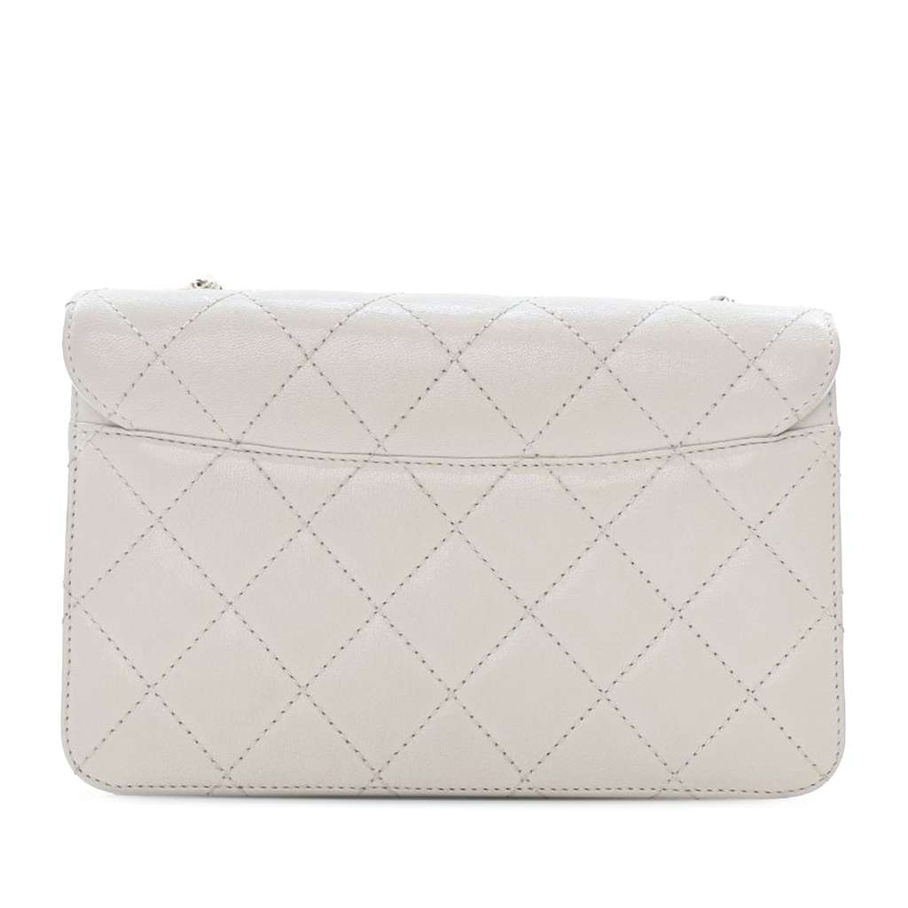 Chanel Mini Lambskin Beauty Lock Flap - Back view