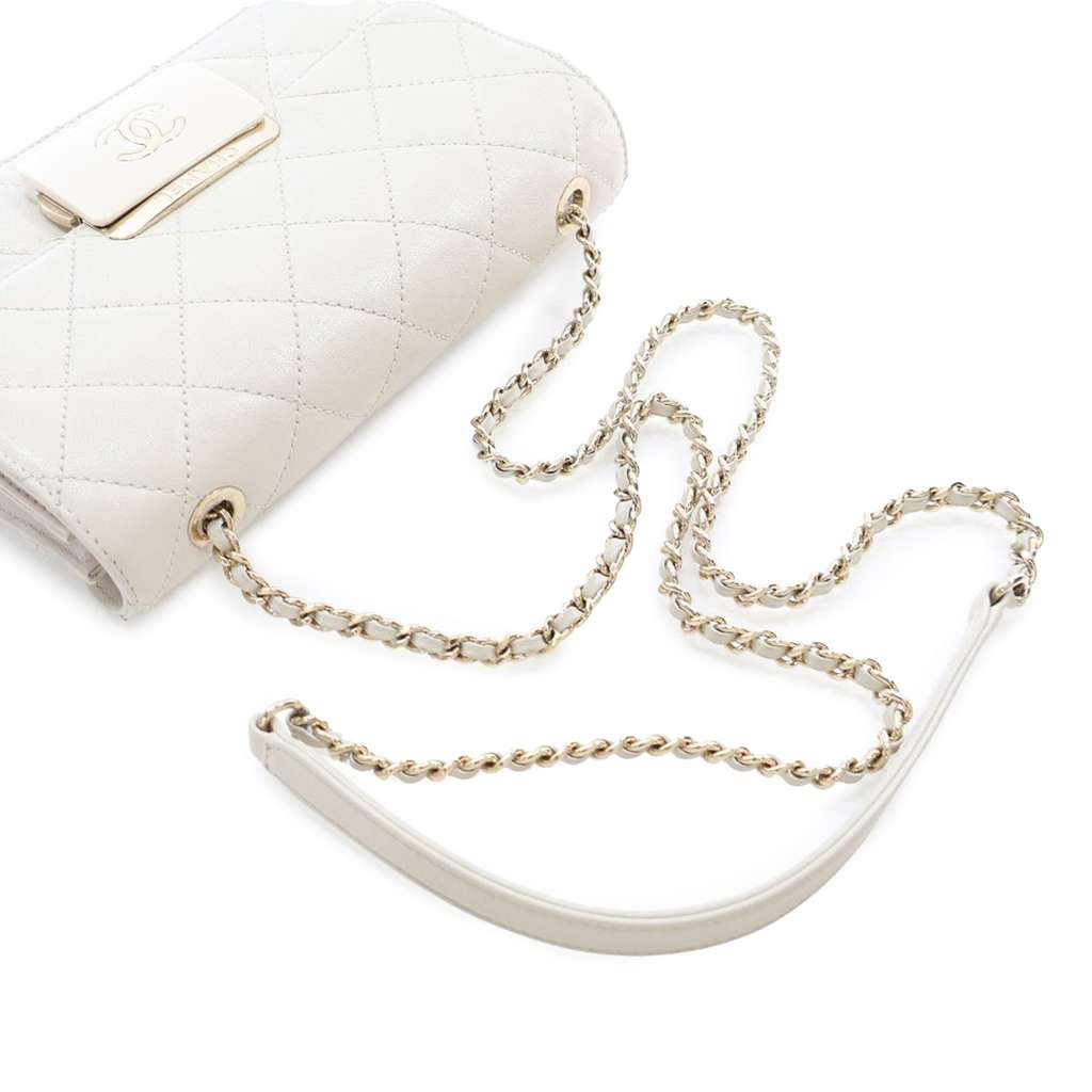 Chanel Mini Lambskin Beauty Lock Flap - Image 15