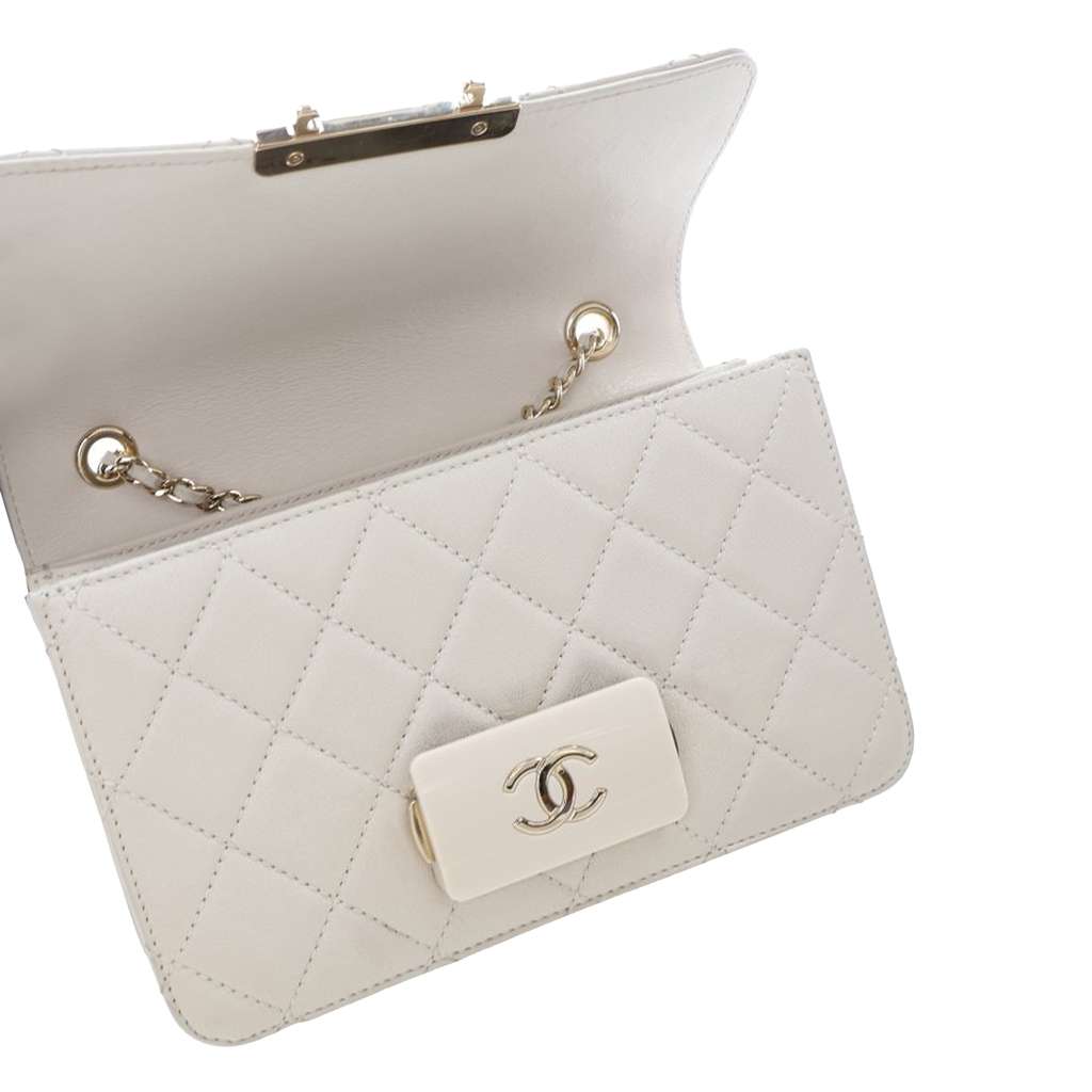 Chanel Mini Lambskin Beauty Lock Flap - Image 10