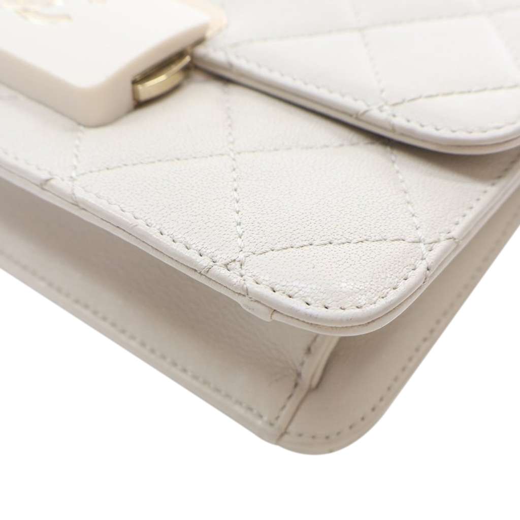 Chanel Mini Lambskin Beauty Lock Flap - Image 11