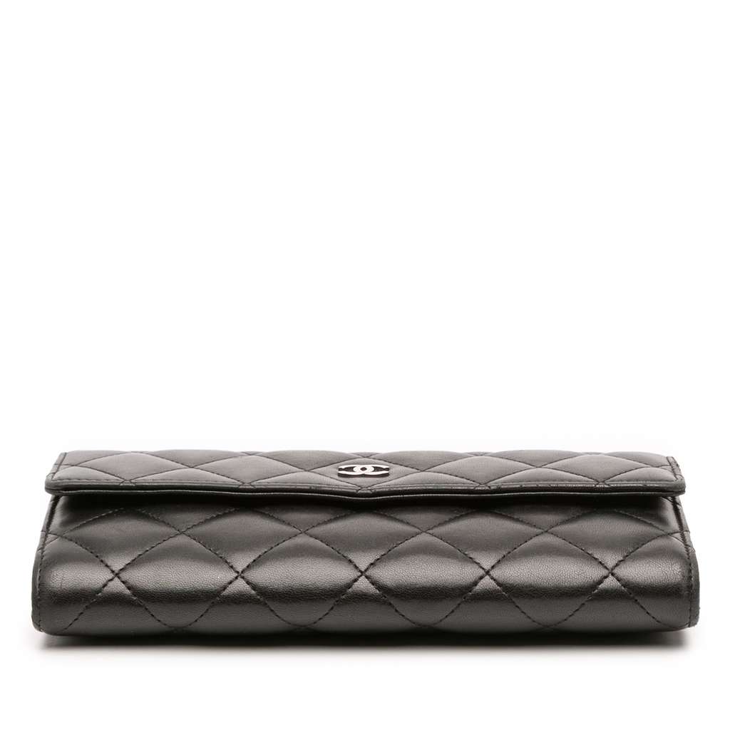 Chanel CC Quilted Lambskin Long Wallet - Image 6