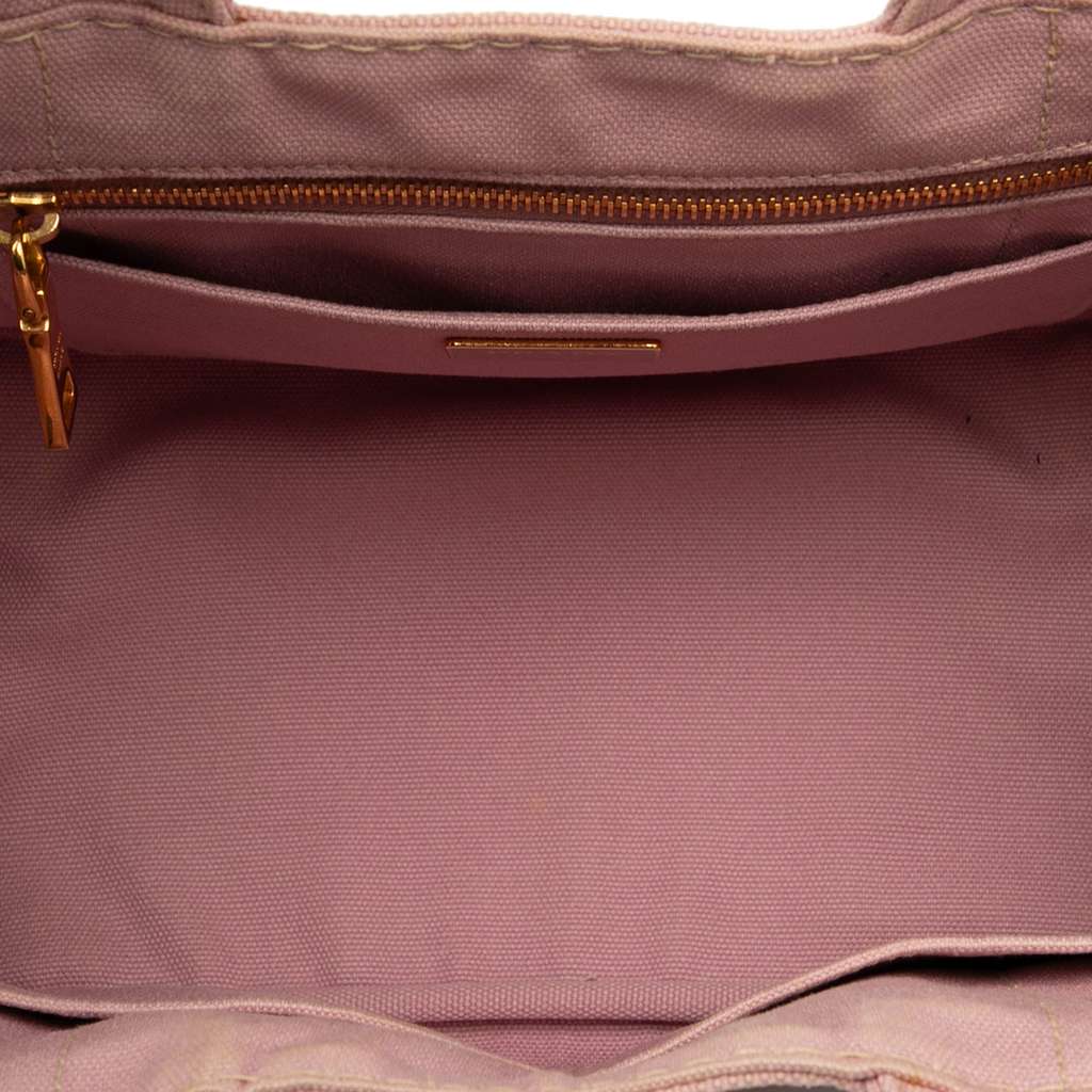 Prada Small Canvas Canapa Logo Satchel - 4