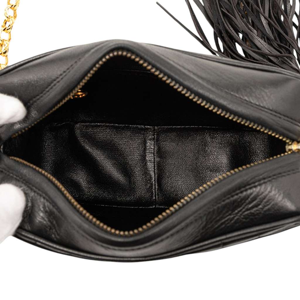 Chanel CC Quilted Lambskin Tassel Camera Bag - 4
