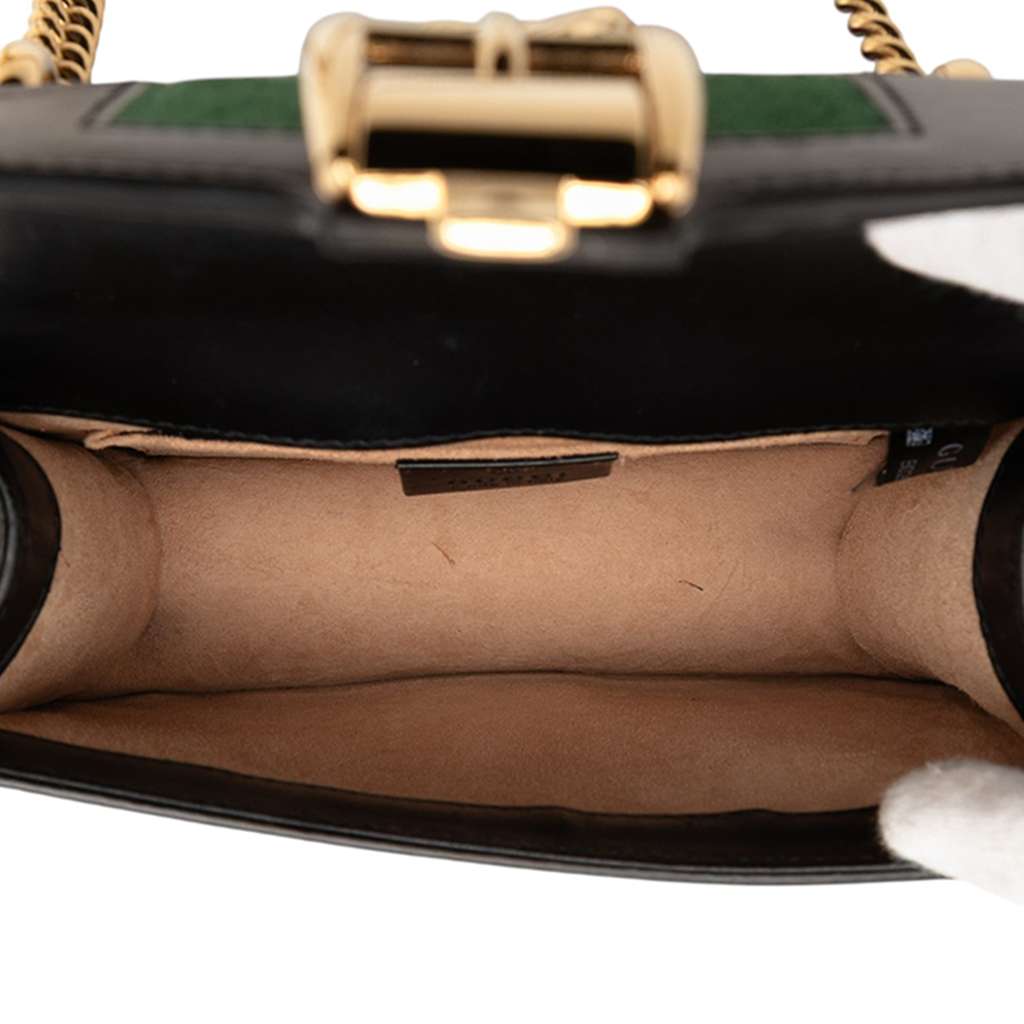 Gucci Mini Leather Web Sylvie Chain Crossbody - 4