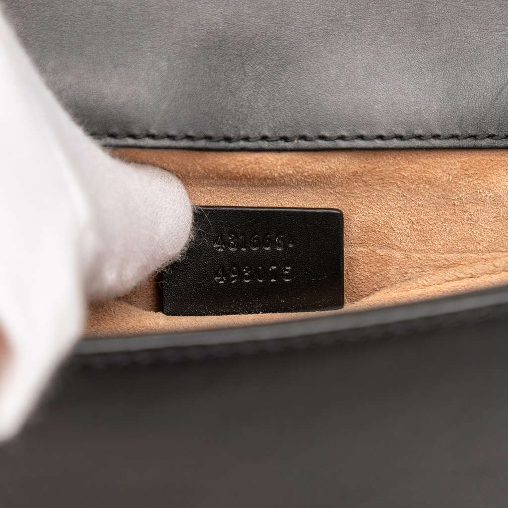 Gucci Mini Leather Web Sylvie Chain Crossbody - Detail 1