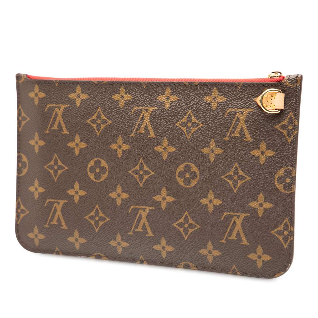 Louis Vuitton Monogram Neverfull Pouch - Back view