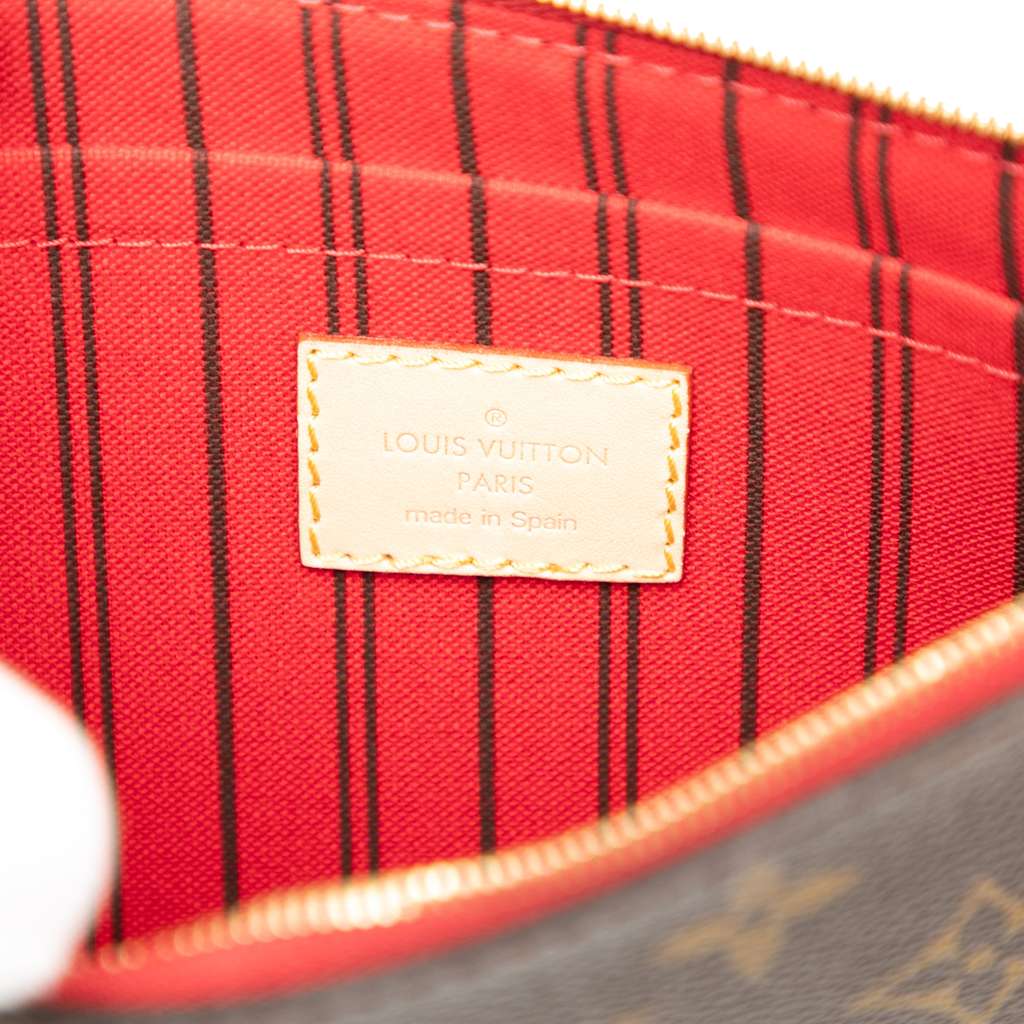 Louis Vuitton Monogram Neverfull Pouch - Side view