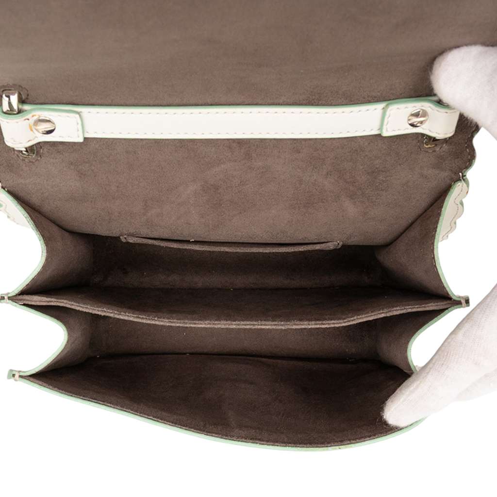 Fendi Small Scalloped Leather Kan I Satchel - 4